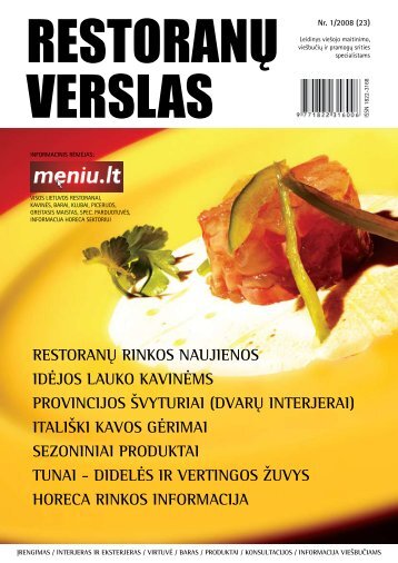 RestoranÅ³ verslas 2008/1