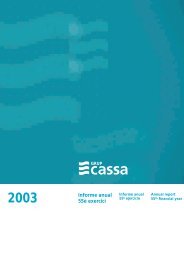 MEMÃ±RIA 2003 CASSA - Grup Cassa