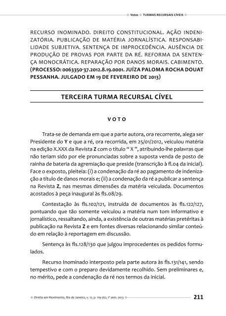 direito em movimento sistema das turmas recursais - Emerj