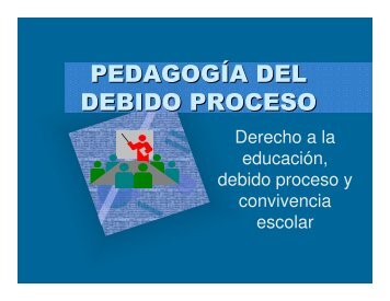 PEDAGOGÃA DEL DEBIDO PROCESO