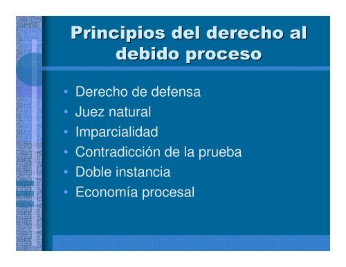 PEDAGOGÃA DEL DEBIDO PROCESO