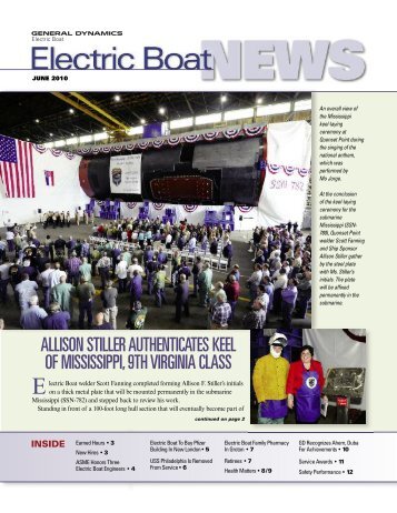 EB news June 10 - Electric Boat Corporation