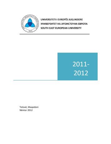 Raporti i Universtetit 2011/2012