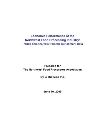 Benchmark 2009 final.pdf - Northwest Food Processors Association