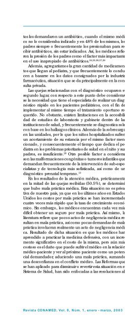 Revista CONAMED, Vol. 8, NÃºm. 1, enero - marzo, 2003 - ComisiÃ³n ...