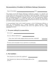 Recommendation Form