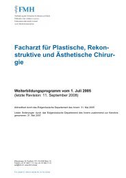 Facharzt für Plastische, Rekonstruktive und Ästhetische Chirurgie