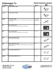 Diesel Injection System 23 Volkswagen To - Baum Tools