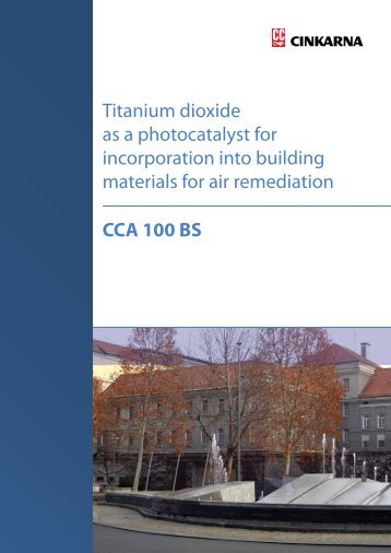 Ultrafine TiO2 in building materials - Cinkarna Celje
