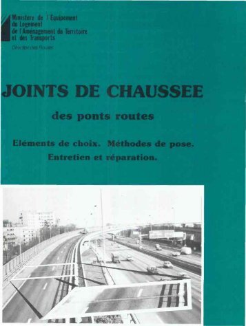 JOINTS DE CHAUSSEE - MEMOAR