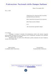 DOCUMENTI DELL'ASSEMBLEA E DELLA COMMISSIONE ... - Fnsi