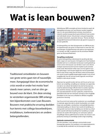 Wat is lean bouwen? - Wapening in Beton