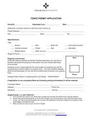 FENCE PERMIT APPLICATION - City of Shaker Heights