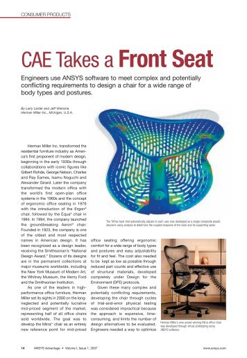CAE Takes a Front Seat - Ansys