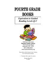 Fourth Grade Guided Reading Level Books List - Sachem Public ...
