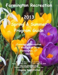 Recreation Program Guide - Town of Farmington