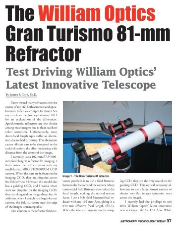 WO Gran Turismo 81mm Reviews(PDF File) - William Optics