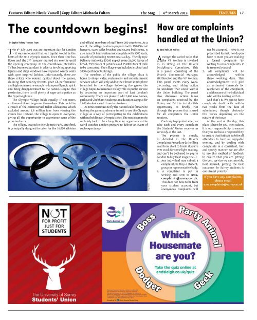 Issue 43 - University of Surrey's Student Union