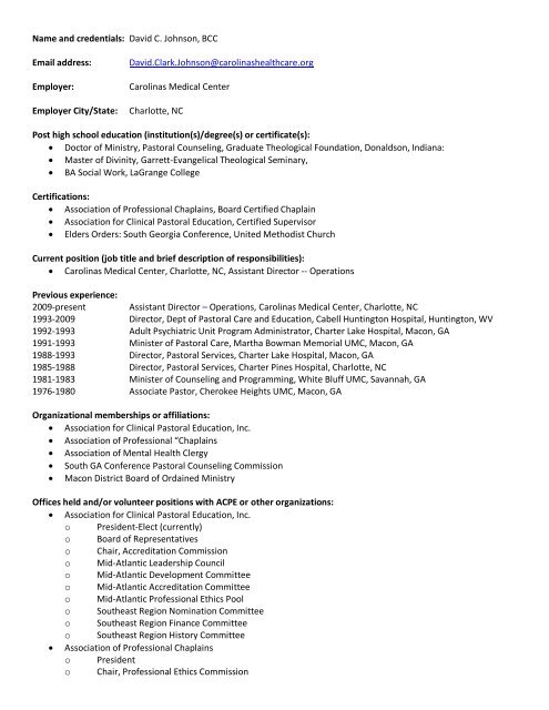 resume - ACPE