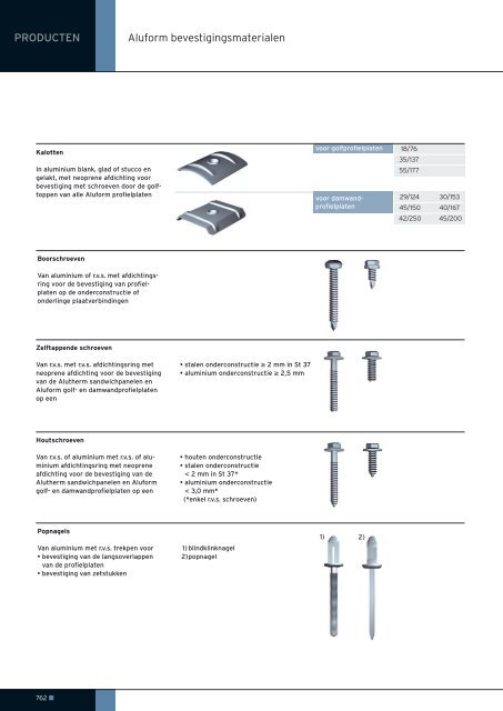 Golf- en damwand profielplaten - Aluform System GmbH & Co. KG