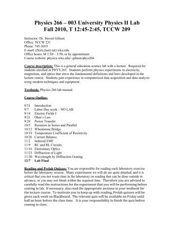 Lab Syllabus [PDF]