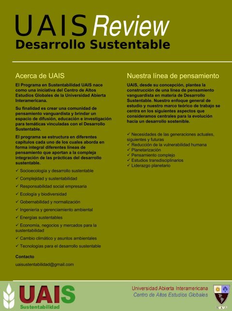 PresentaciÃ³n de PowerPoint - Sustentabilidad.uai.edu.ar ...