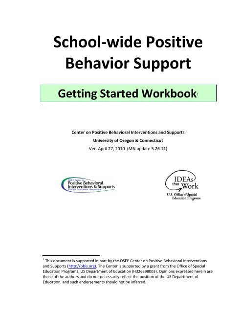 School-wide Positive Behavior Support - MN PBIS