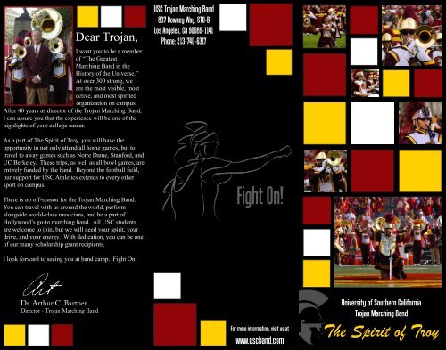 Trojan Marching Band - USC Student Affairs Information Technology