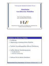 EinfÃ¼hrung in die diskrete Simulation - Hochschule fÃ¼r Technik und ...