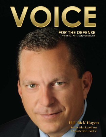 for the defense - Voice For The Defense Online