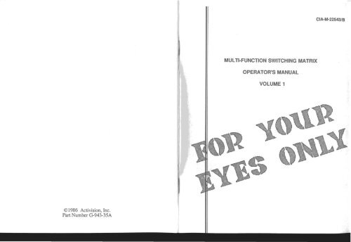 Virtual Operator Instructions Hacker II Operators Manual - Virtual Apple