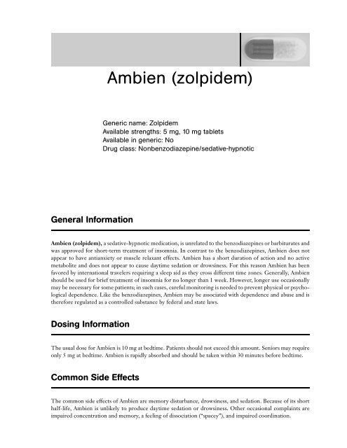 ambien goes generic