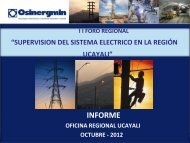 Supervision del sistema electrico en la Región Ucayali