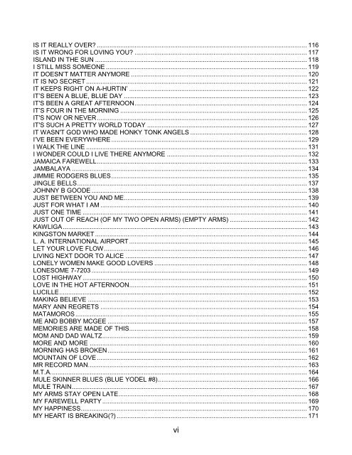 Country Music Lyrics Volume 1 with Chords - Foundationwebsite.org