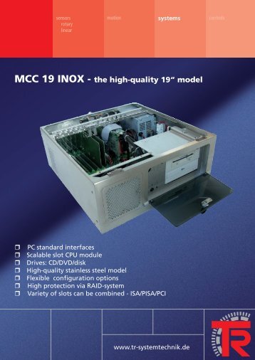 MCC 19 INOX - the high-quality 19â model - TR Electronic