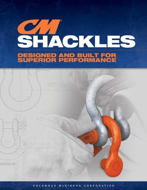 CM BigOrange 7/16" Shackle – 2 Ton, Columbus McKinnon, USA Made