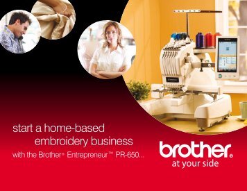 start a home-based embroidery business - Brother