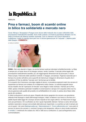 Pma e farmaci: boom di scambi online - Associazione Scienza e Vita