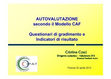 Questionari di gradimento e Indicatori di risultato - Ufficio Scolastico ...