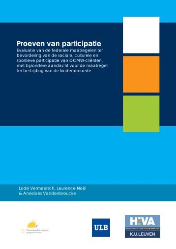 Proeven van participatie - HIVA - KU Leuven