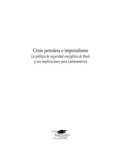 Crisis petrolera e imperialismo - Repositorio UASB-Digital