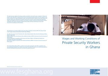 Wages and Working Conditions of Private Security Workers in Ghana