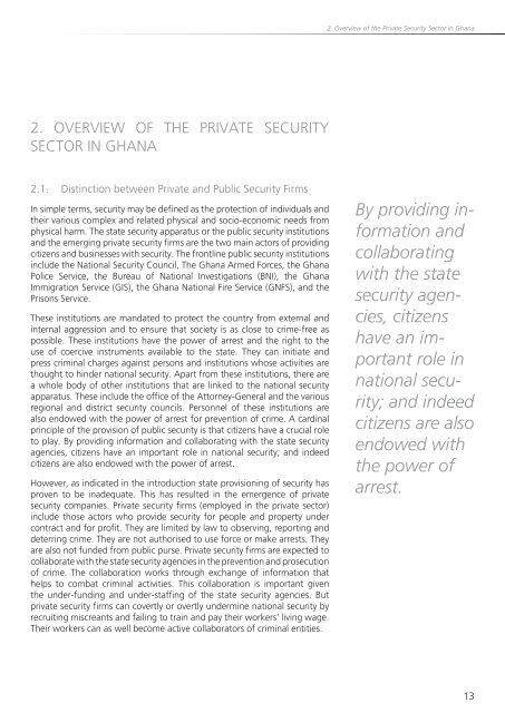 Wages and Working Conditions of Private Security Workers in Ghana