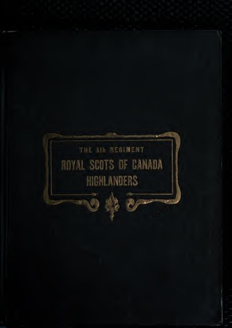 Royal Scots of Canada Highlanders - Electric Scotland