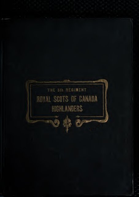 Royal Scots Of Canada Highlanders Electric Scotland