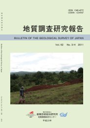 BULLETIN OF THE GEOLOGICAL SURVEY OF JAPAN Vol. 62 No ...