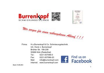 Standortorientierung - Ho Burrenkopf & Co