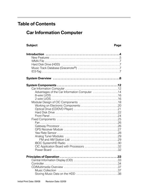 Car Information Computer (CIC) Model - MOTOR-TALK.de