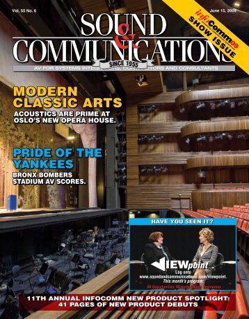 Sound & Communications June 2009 Issue, Vol.55 No.6