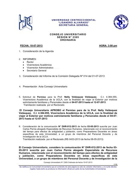 sesion Universidad Centroccidental Lisandro Alvarado